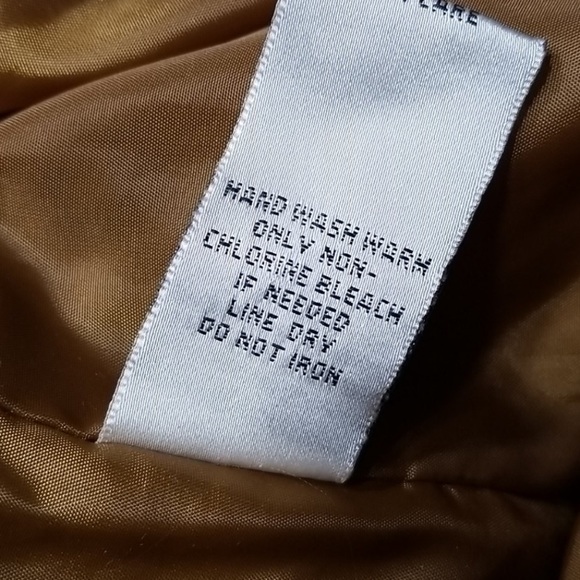 EUC Kate & Mallory Convertible Cognac Leather Vest Moto Jacket Perforated Detail - Picture 14 of 15